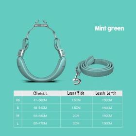 Ultimate Freedom Dog Harness Set (Color: Green, size: M)