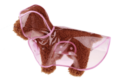 Transparent Waterproof Dog Raincoat - Stylish Protection For Your Pup (Color: Pink, size: Xs)