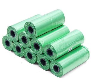 Pet Pooch Pack - Colorful Coiled Dog Waste Bags (Color: Green, Count: 10Rolls)