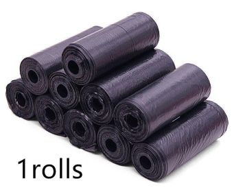 Pet Pooch Pack - Colorful Coiled Dog Waste Bags (Color: Black, Count: 1Rolls)