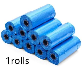 Pet Pooch Pack - Colorful Coiled Dog Waste Bags (Color: Blue, Count: 1Rolls)