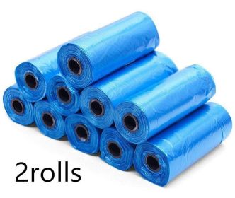 Pet Pooch Pack - Colorful Coiled Dog Waste Bags (Color: Blue, Count: 2Rolls)