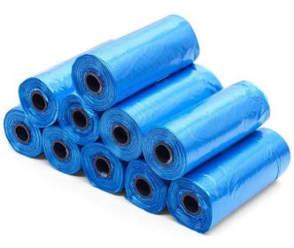 Pet Pooch Pack - Colorful Coiled Dog Waste Bags (Color: Blue, Count: 10Rolls)