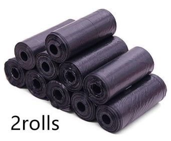 Pet Pooch Pack - Colorful Coiled Dog Waste Bags (Color: Black, Count: 2Rolls)