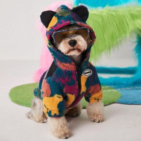 Autumn And Winter Camouflage Thick Dog Clothes For Small And Medium-Sized Pets (Color: Colorful, size: Xl)