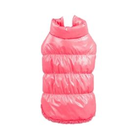 Cozypaws Cotton-Infused Pet Down Jacket: Ultimate Comfort And Warmth (Color: Pink, size: L)