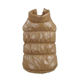 Cozypaws Cotton-Infused Pet Down Jacket: Ultimate Comfort And Warmth (Color: Brown, size: S)