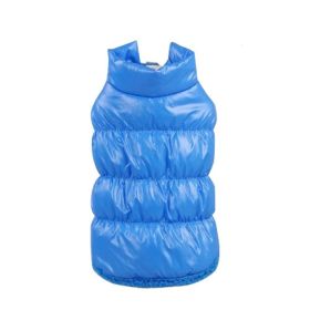 Cozypaws Cotton-Infused Pet Down Jacket: Ultimate Comfort And Warmth (Color: Blue B, size: Xs)