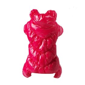 Cozypaws Cotton-Infused Pet Down Jacket: Ultimate Comfort And Warmth (Color: Red B, size: S)