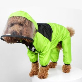 Sleekshield Pet Raincoat: The Ultimate Rain Protection For Fashionable Pups (Color: Green, size: M)