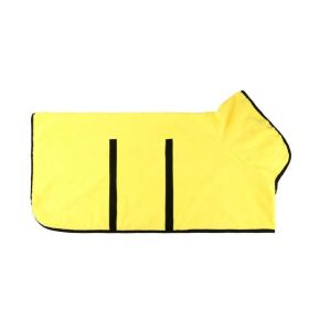 Super Absorbent Pet Bathrobe: Quick-Drying Comfort For Your Furry Friend (Color: Yellow A, size: L)