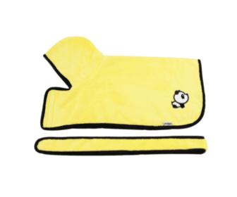 Super Absorbent Pet Bathrobe: Quick-Drying Comfort For Your Furry Friend (Color: Yellow, size: Xs)