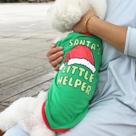Festive Furry Friends: Christmas-Themed Pet Teddy Clothes (Color: Q, size: L)