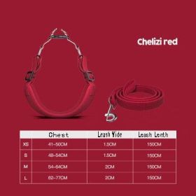 Ultimate Freedom Dog Harness Set (Color: Red, size: L)