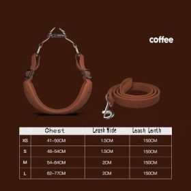 Ultimate Freedom Dog Harness Set (Color: Coffee, size: Xs)