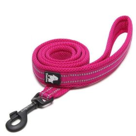 The Ultimate Stretchable Nylon Pet Dog Leash In Vibrant Colors (Color: Rose Red, size: 2.0Cm×110Cm)